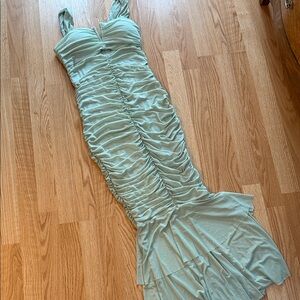 Dress in Light Green Mermaid style